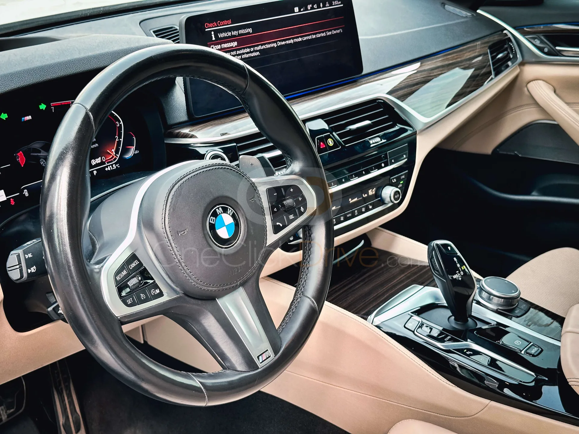 BMW 530i interior