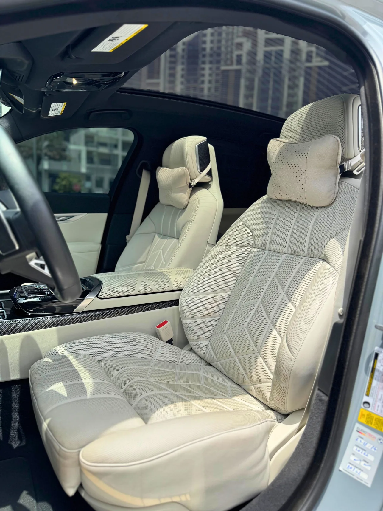 BMW 740 Nardo Gray interior