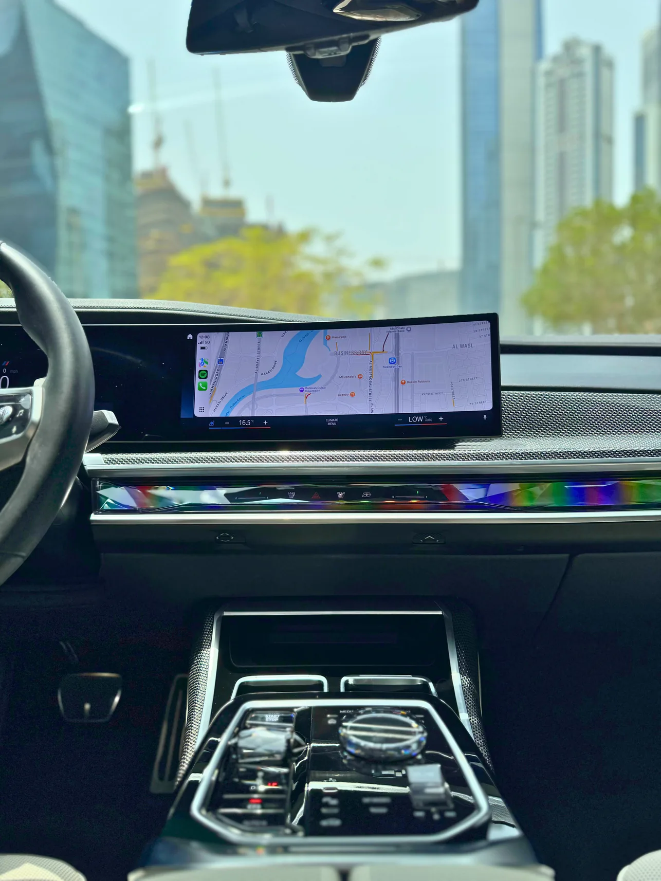 BMW 740 Nardo Gray interior