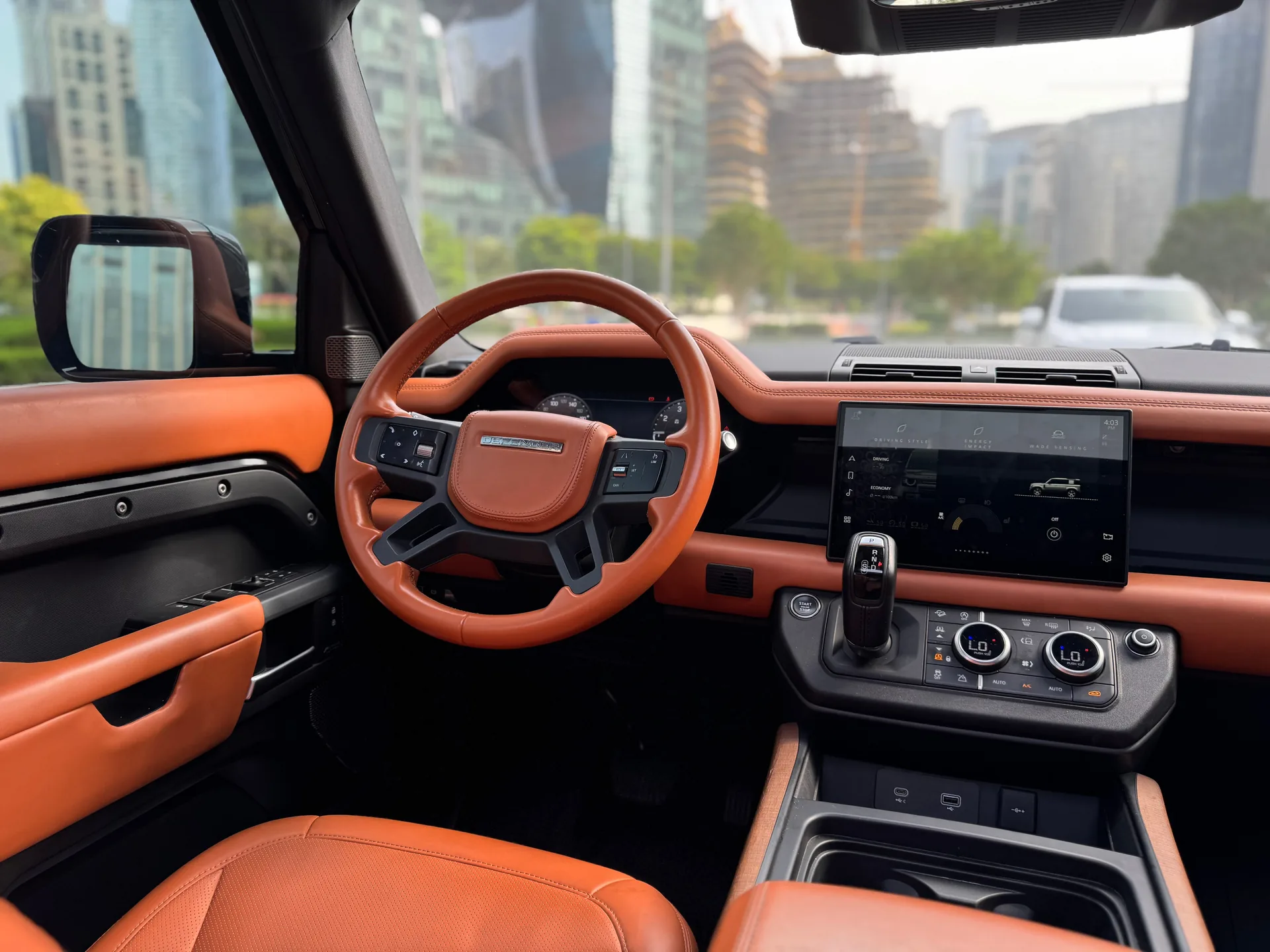 Land Rover Defender interior