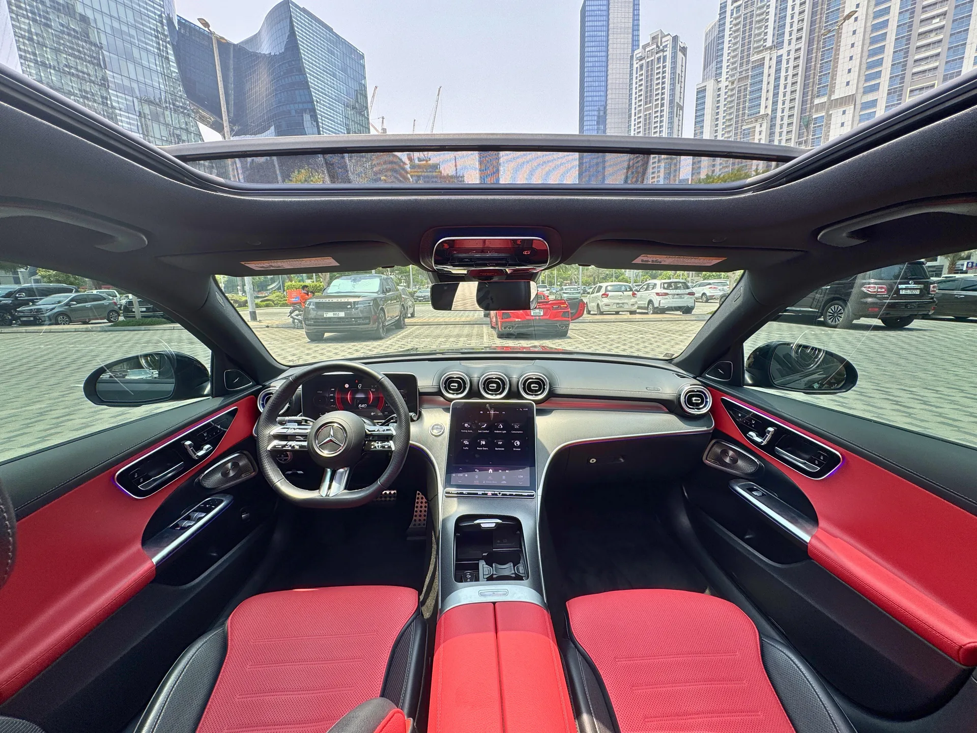 Mercedes C300 Black interior