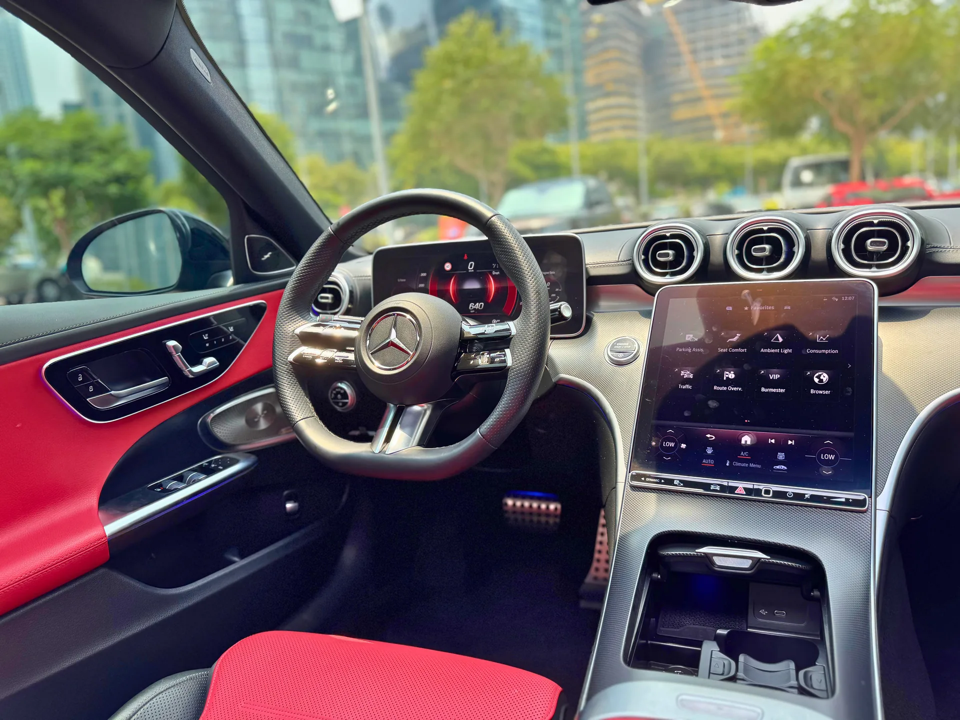 Mercedes C300 Black interior