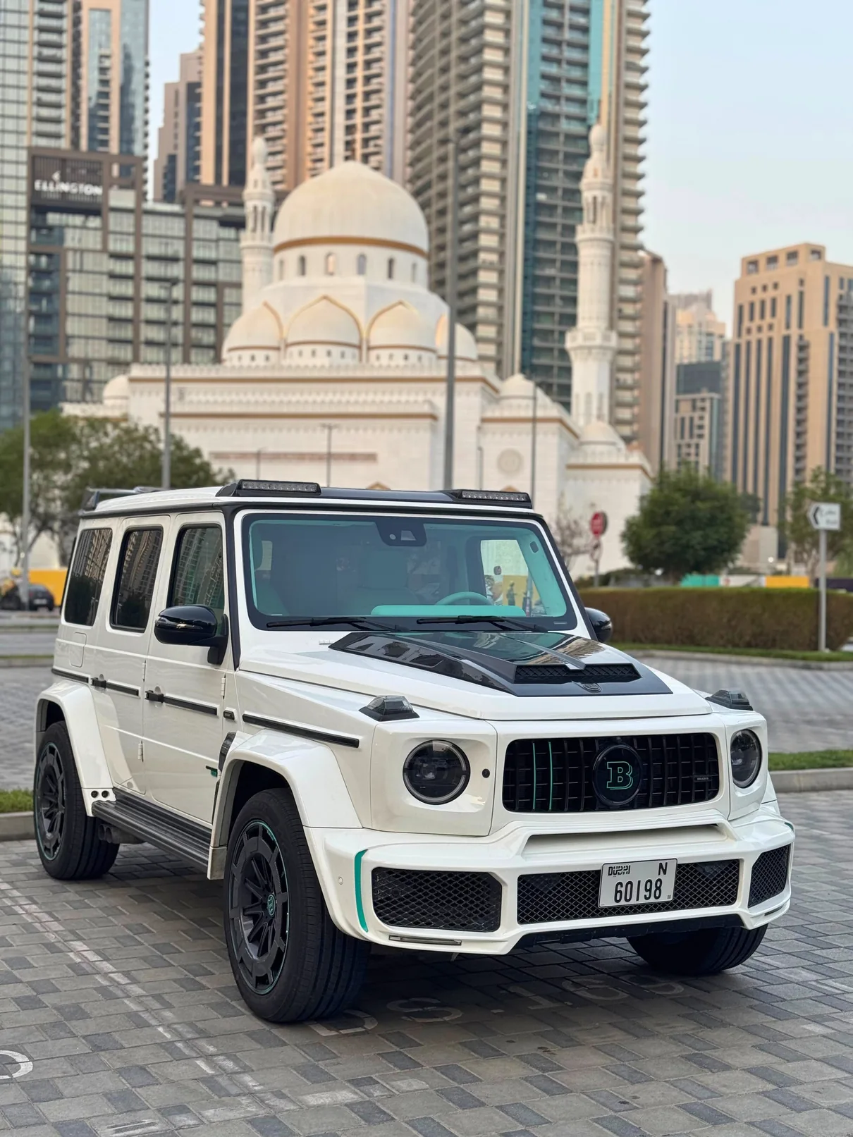 Mercedes G Brabus White & Tiffany Interior exterior