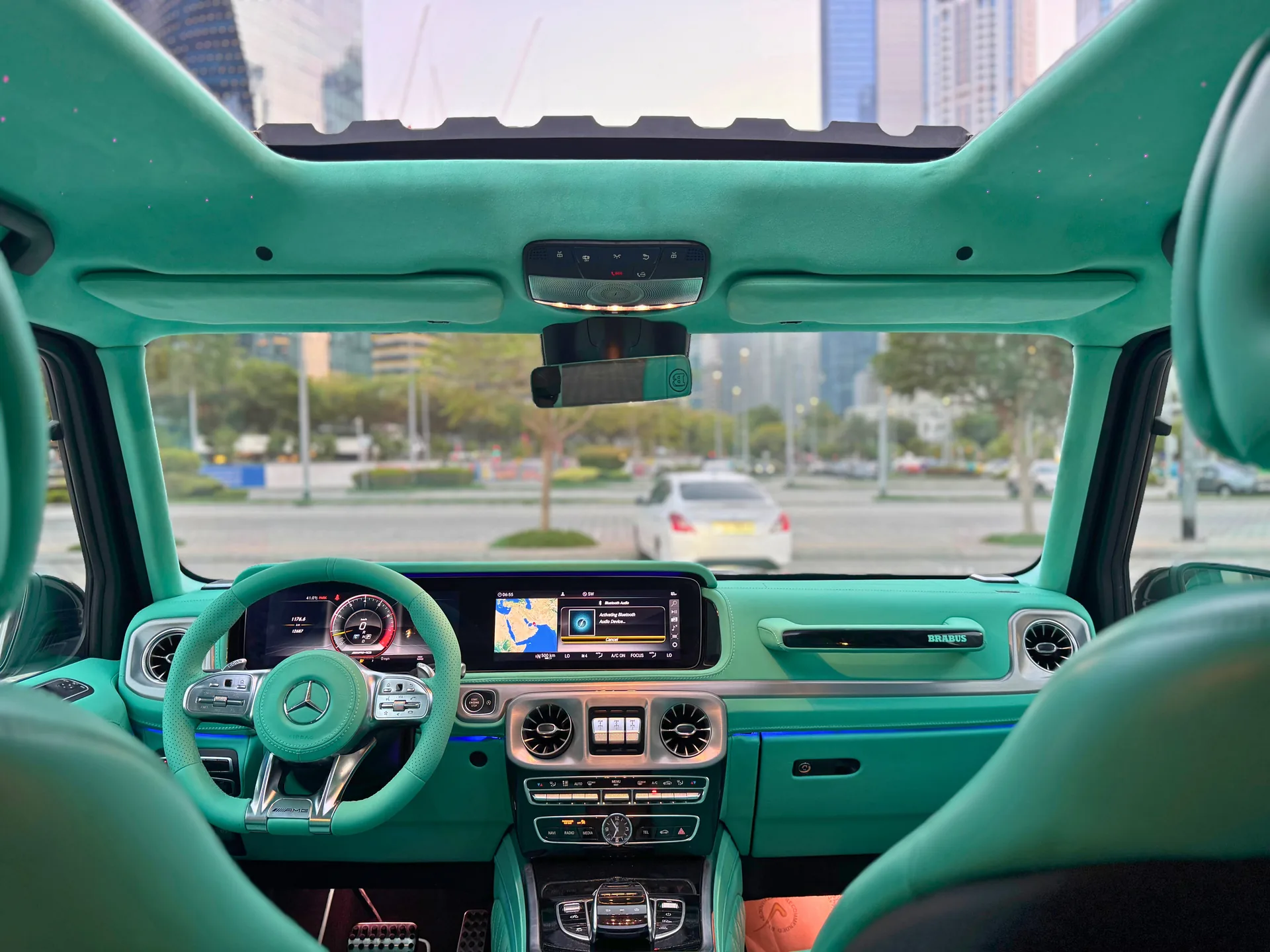 Mercedes G Brabus White & Tiffany Interior interior