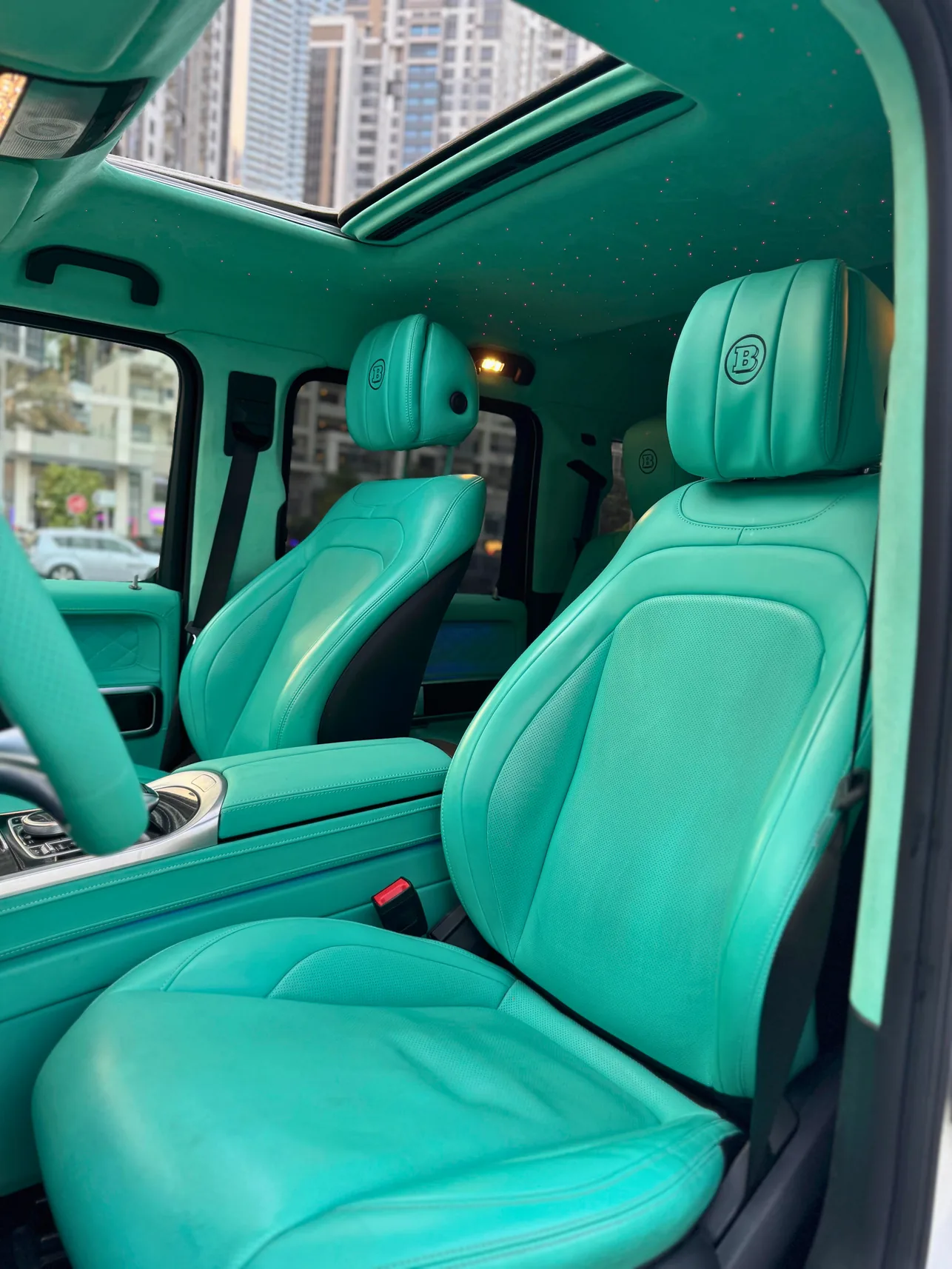 Mercedes G Brabus White & Tiffany Interior interior