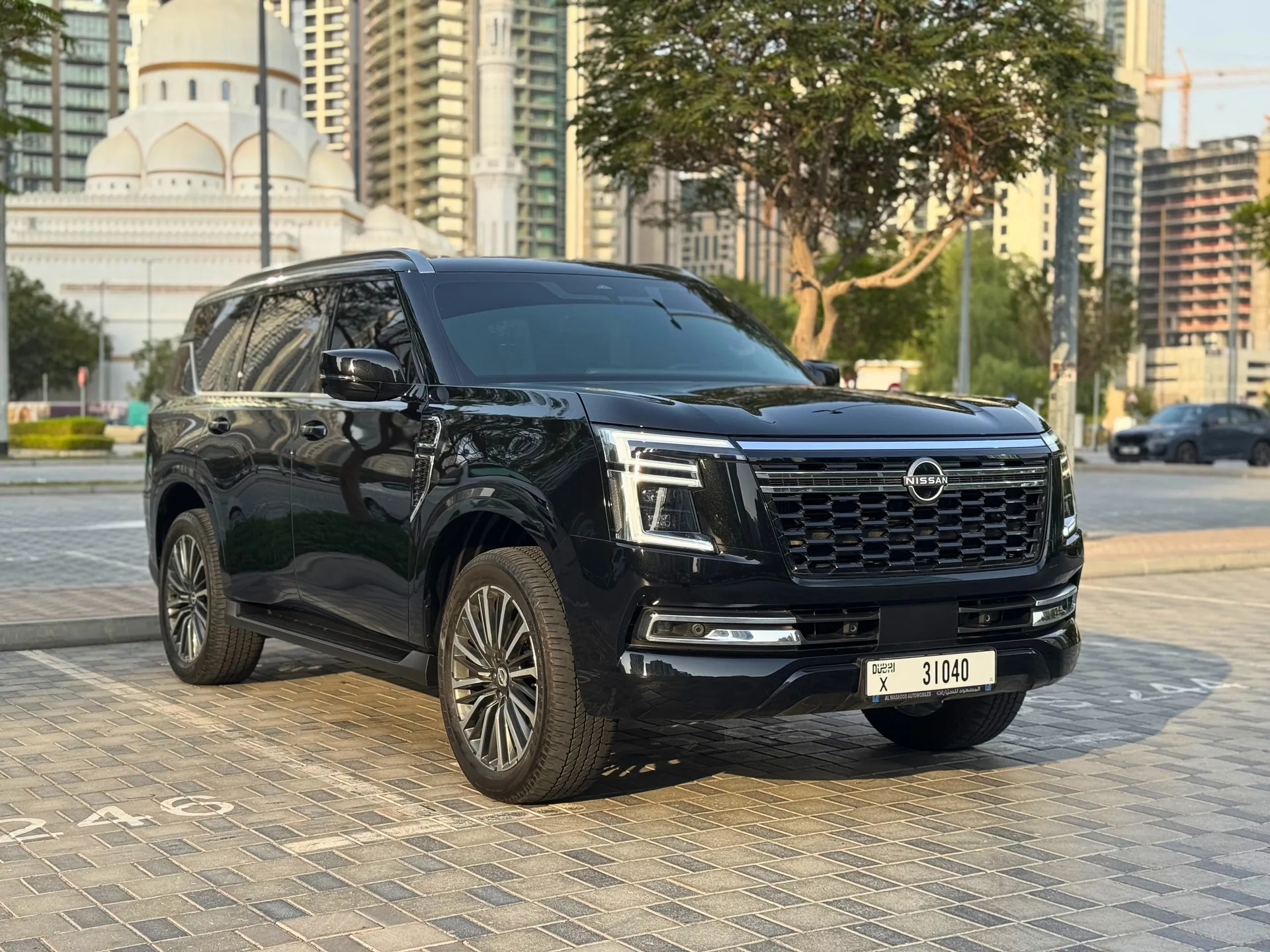 Nissan Patrol Black 8 Seats 2026 exterior