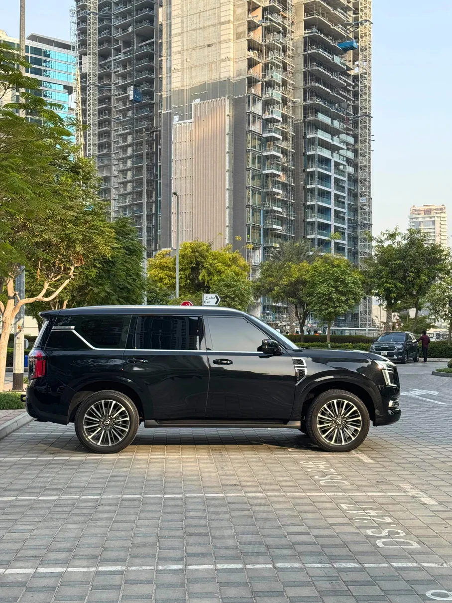 Nissan Patrol Black 8 Seats 2026 exterior