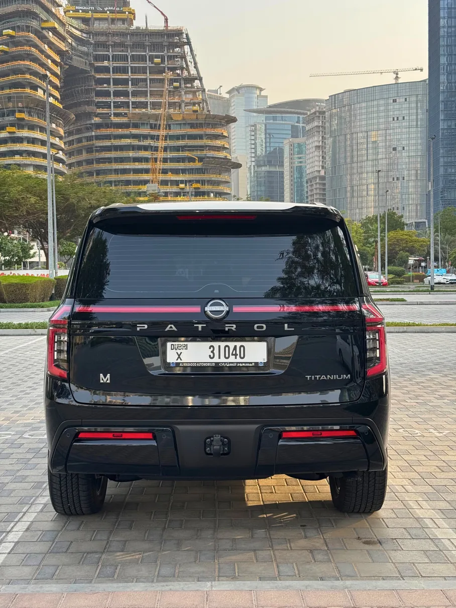 Nissan Patrol Black 8 Seats 2026 exterior