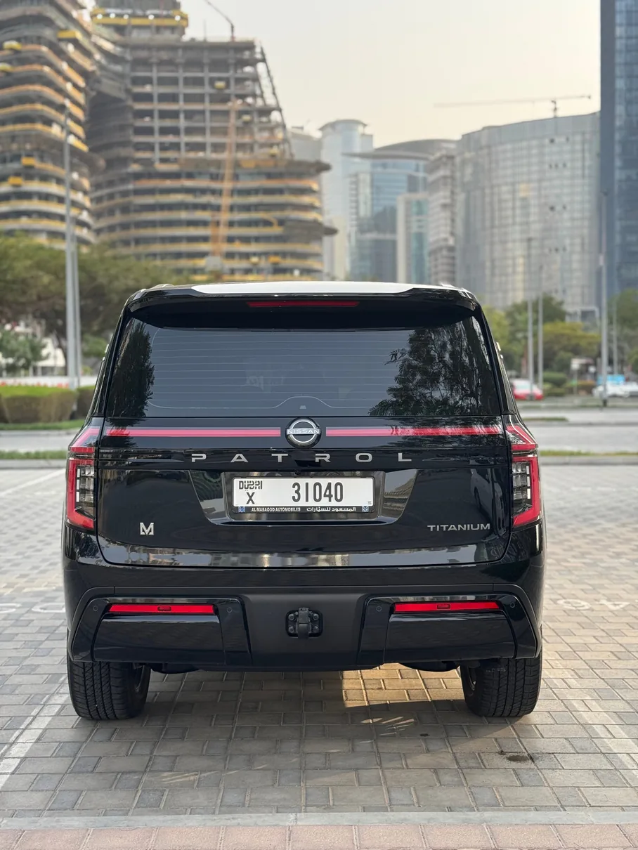 Nissan Patrol Black 8 Seats 2026 exterior