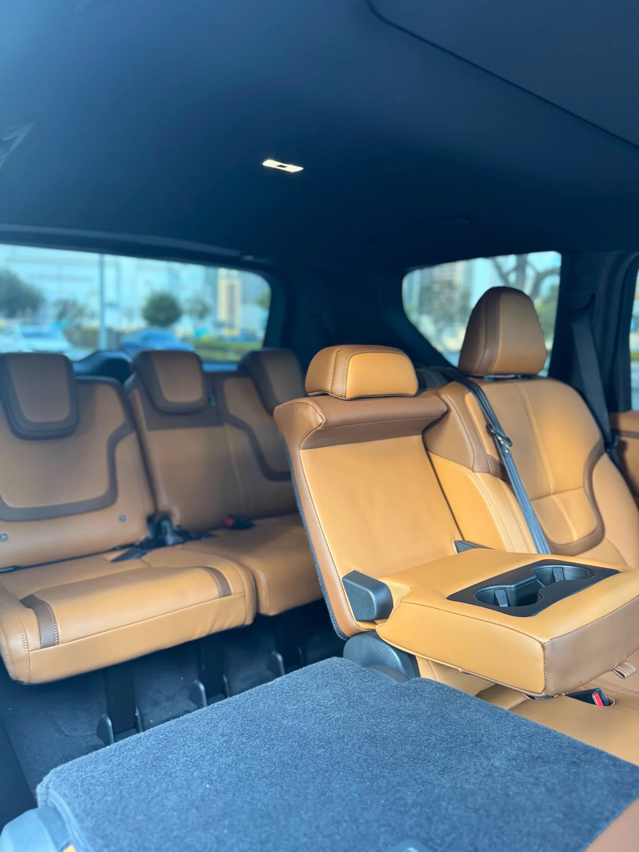 Nissan Patrol Black 8 Seats 2026 interior