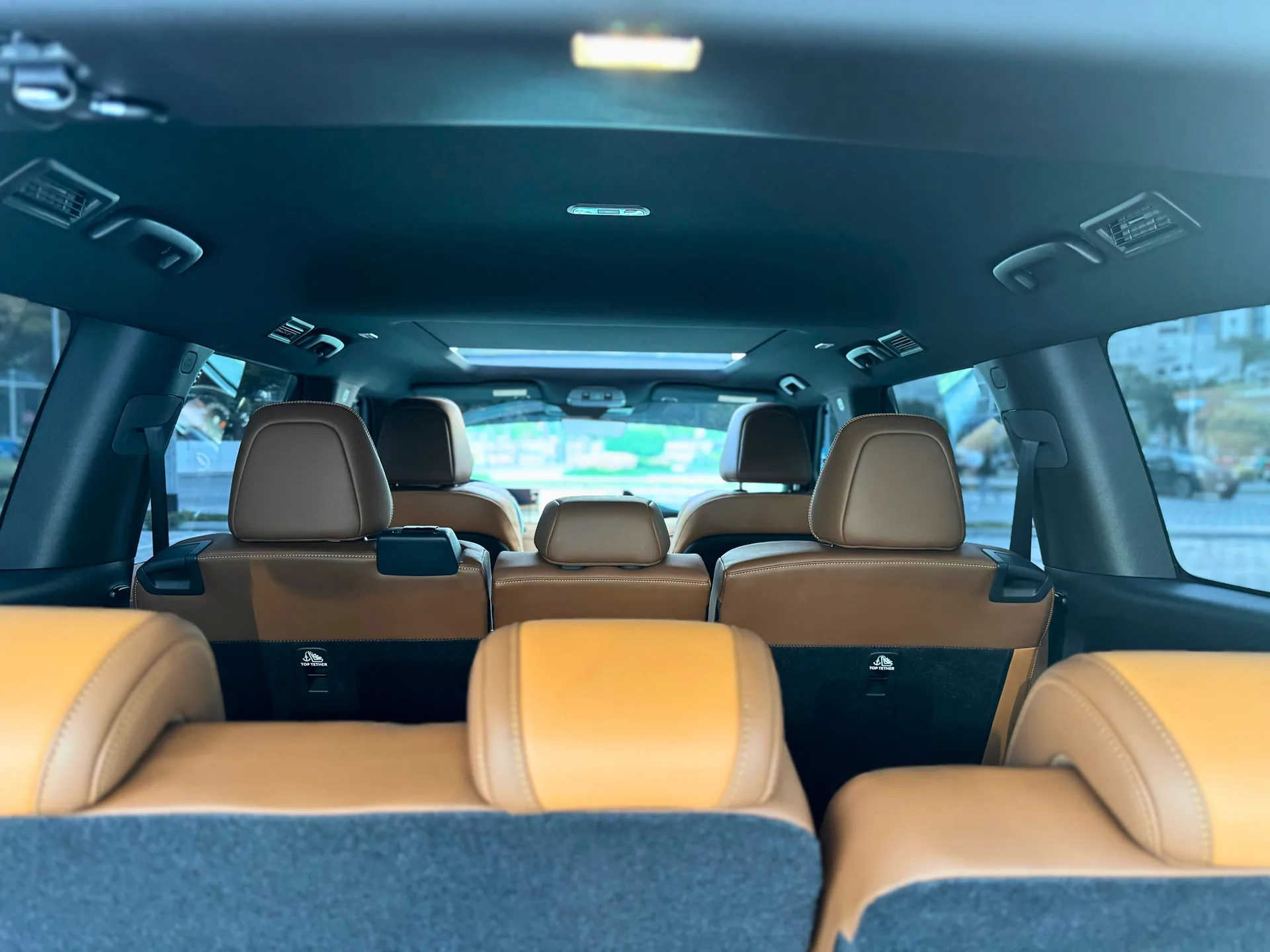Nissan Patrol Black 8 Seats 2026 interior